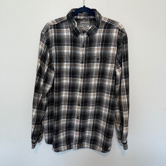 Carhartt Plaid Relaxed Fit Shirt/Jacket Size X-Large Tall - Picture 1 of 5